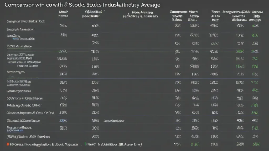 Comparison with Competitors' Stocks and Industry Averages